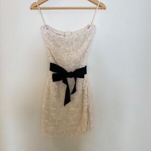 MM Couture Strapless Textured Rose Dress – Size M